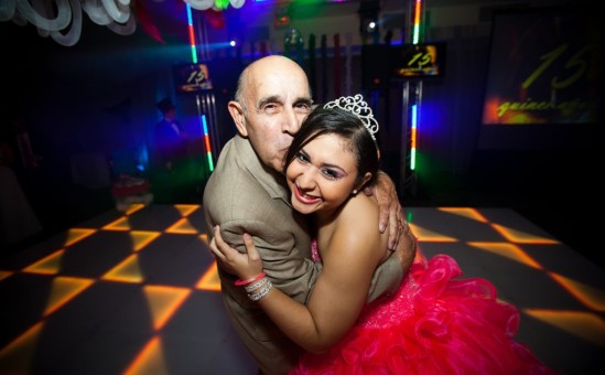 Quinceanera and grandpa