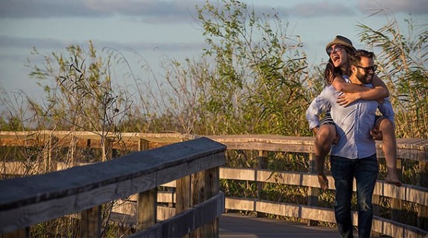 Engagement session in piggyback mode at Everglades