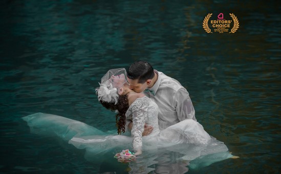 Romantic Trash the Dress at Charco Azul in Patillas Puerto Rico