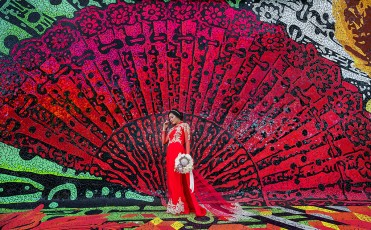 Thailand bride at Old San Juan Mosaic Puerto Rico