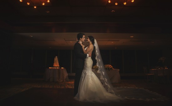 Bride and Groom First dance at Club Nautico, San Juan, Puerto Rico