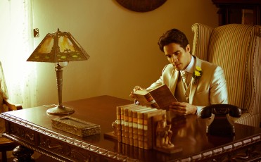 Groom in a vintage shoot at Hacienda el Cortijo Barranquitas Puerto Rico