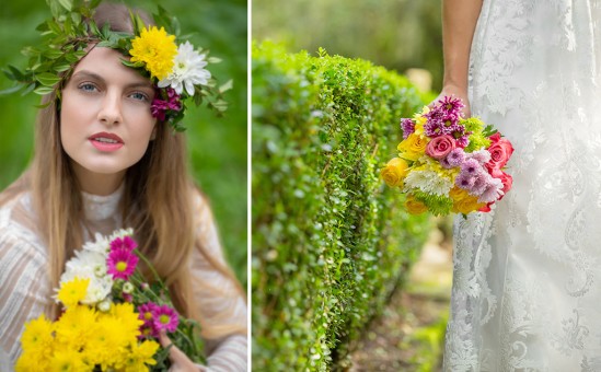 Bride with Flowers