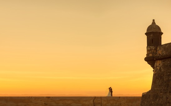 Sunset Kiss at Castillo San Felipe del Morro, San Juan Puerto Rico
