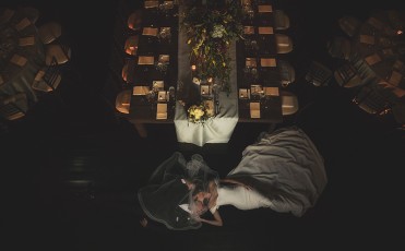 Wedding Kissing in the floor at Casa de España Reception San Juan Puerto Rico
