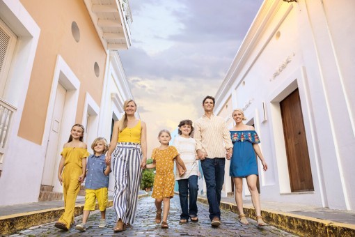 Family Session, Baby, siblings at Old San Juan Puerto Rico