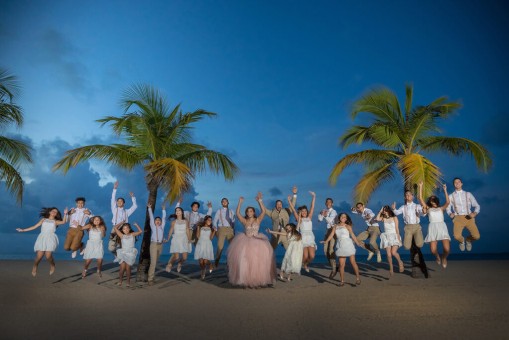 1, 2, 3, jump for a photo at Courtyard by Marriott