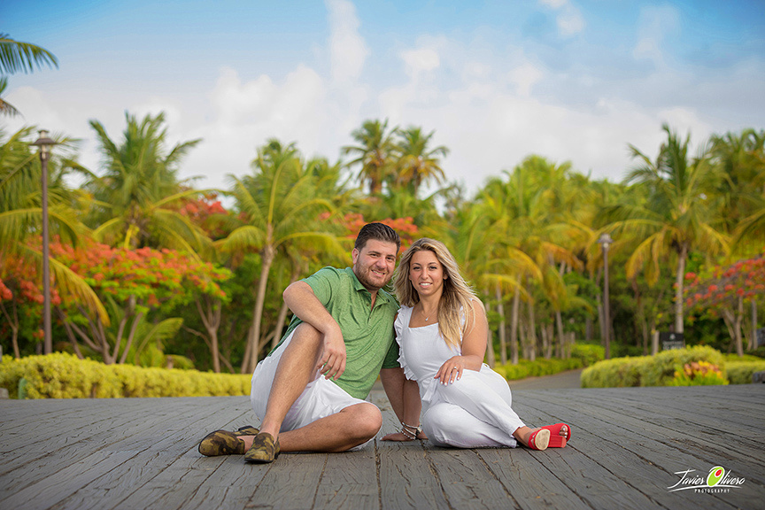 Austin-Taylor Engagement.  Bridge picture @ St Regis Bahia Beach Resort, Puerto Rico